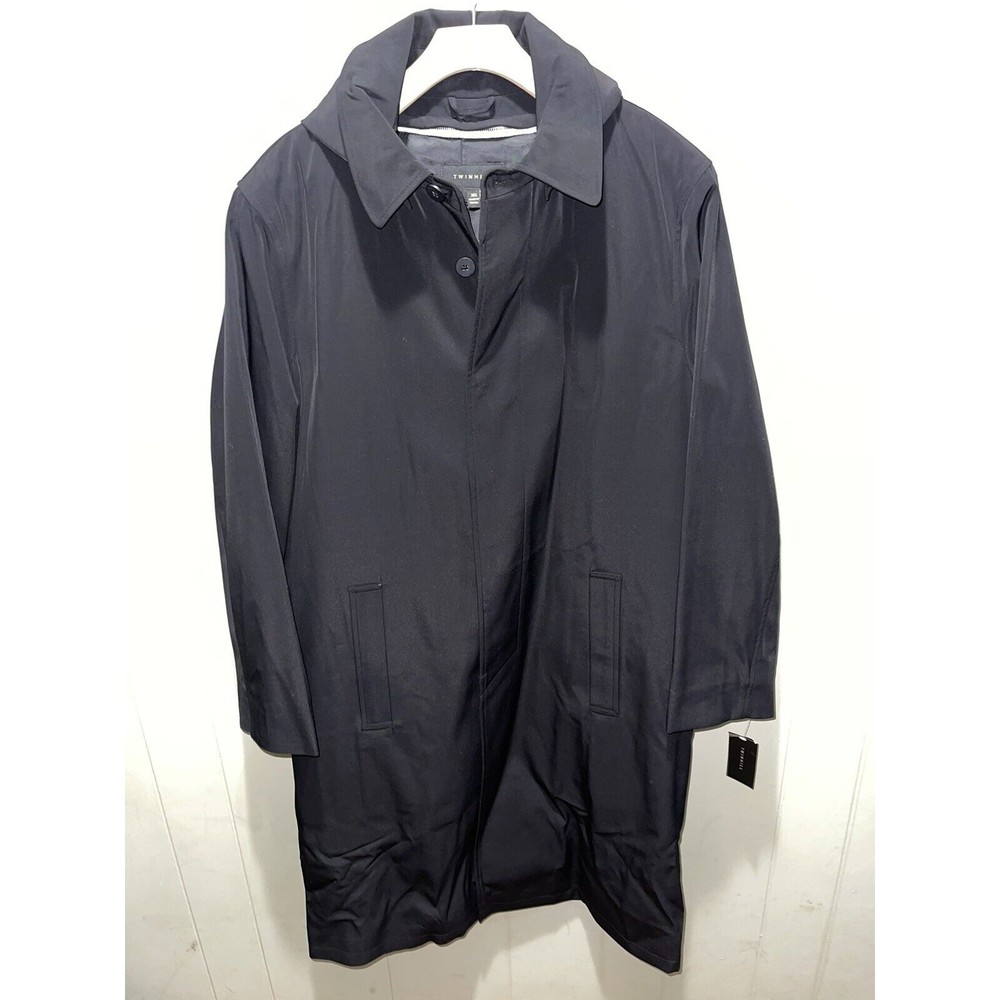 Twin Hill Black Winter Thinsulate Ultra Trench Rain Coat Women’s Sz 36S BNWT